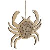Mauro Ferretti hangdecoratie krab Nature 35x2x31 cm naturel