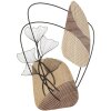 Mauro Ferretti wandpaneel Tali 70x3x100 cm zwart bruin