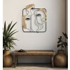 Mauro Ferretti wandpaneel Picassy 52x2x63 cm zwart bruin goud