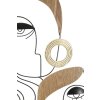 Mauro Ferretti wandpaneel Picassy 53x2x55 cm zwart bruin goud