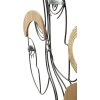 Mauro Ferretti wandpaneel Picassy 53x2x55 cm zwart bruin goud
