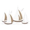 Mauro Ferretti wandpaneel Adriatic 89,5x3,8x57,8 cm wit bruin