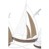 Mauro Ferretti wandpaneel Adriatic 89,5x3,8x57,8 cm wit bruin