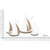 Mauro Ferretti wandpaneel Adriatic 89,5x3,8x57,8 cm wit bruin