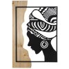 Mauro Ferretti wandpaneel Tribal 53x2x80 cm zwart bruin