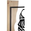 Mauro Ferretti wandpaneel Tribal 53x2x80 cm zwart bruin
