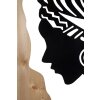 Mauro Ferretti wandpaneel Tribal 53x2x80 cm zwart bruin