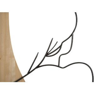 Mauro Ferretti wandpaneel schoonheid 60x2x90 cm zwart bruin