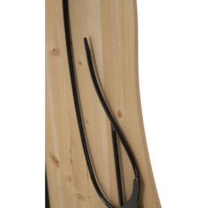 Mauro Ferretti wandpaneel schoonheid 60x2x90 cm zwart bruin