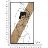 Mauro Ferretti wandpaneel Strip 50x2x90 cm zwart bruin