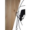 Mauro Ferretti wandpaneel Strip 50x2x90 cm zwart bruin