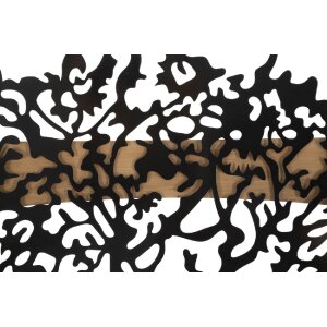 Mauro Ferretti wandpanelen boomset 3-delig 176x2x90 cm zwart bruin