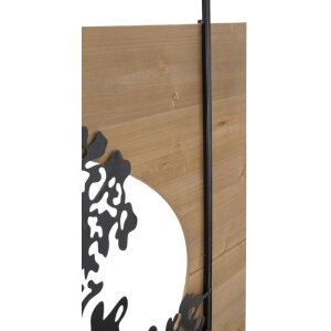 Mauro Ferretti wandpanelen boomset 3-delig 176x2x90 cm zwart bruin