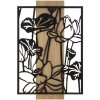 Mauro Ferretti wandpaneel Lotus 60x2x90 cm zwart bruin