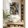 Mauro Ferretti wandpaneel Lotus 60x2x90 cm zwart bruin
