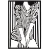 Mauro Ferretti wandpaneel Fashionable 40x1,3x60 cm zwart