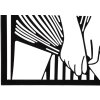 Mauro Ferretti wandpaneel Fashionable 40x1,3x60 cm zwart