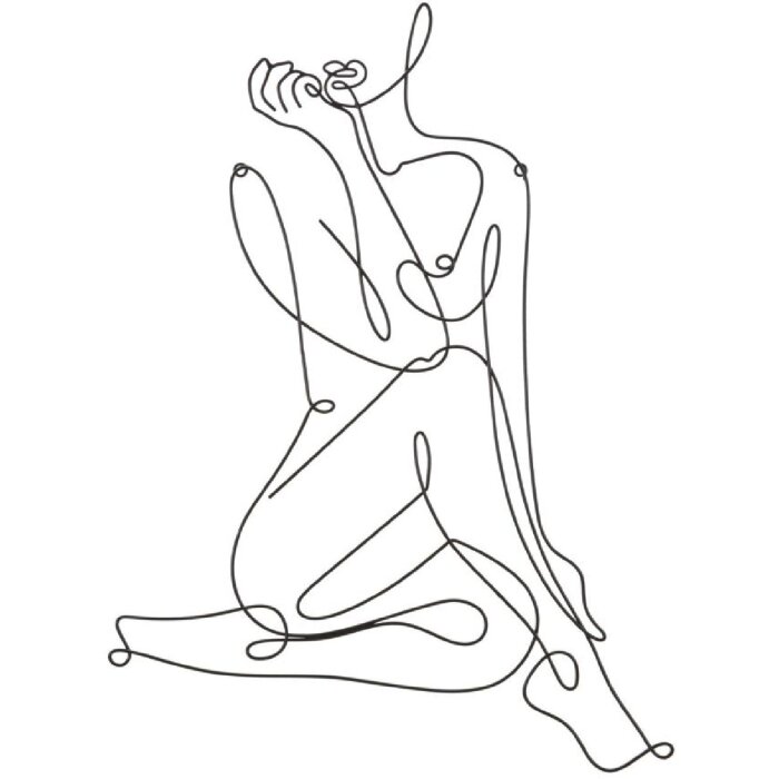 Mauro Ferretti wandpaneel Yogi 60x1,3x80 cm zwart