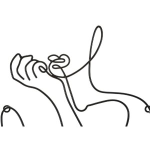Mauro Ferretti wandpaneel Yogi 60x1,3x80 cm zwart