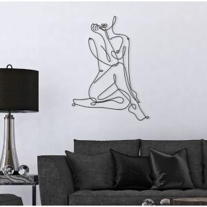 Mauro Ferretti wandpaneel Yogi 60x1,3x80 cm zwart