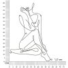 Mauro Ferretti wandpaneel Yogi 60x1,3x80 cm zwart