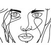 Mauro Ferretti wandpaneel face 57,5x1,3x80 cm zwart