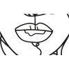 Mauro Ferretti wandpaneel face 57,5x1,3x80 cm zwart
