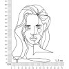 Mauro Ferretti wandpaneel face 57,5x1,3x80 cm zwart