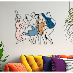Mauro Ferretti wandpaneel Jazz 70x1,3x60 cm veelkleurig