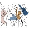 Mauro Ferretti wandpaneel Jazz 70x1,3x60 cm veelkleurig
