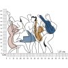 Mauro Ferretti wandpaneel Jazz 70x1,3x60 cm veelkleurig