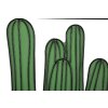 Mauro Ferretti wandpaneel cactus 60x1,3x33 cm groen zwart