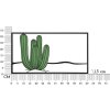 Mauro Ferretti wandpaneel cactus 60x1,3x33 cm groen zwart