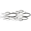 Mauro Ferretti wandpaneel Fishy 100x1x35 cm zwart