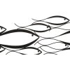 Mauro Ferretti wandpaneel Fishy 100x1x35 cm zwart