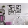Mauro Ferretti wandpaneel fietsset 3 st. elk 40x1,3x60 cm zwart