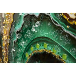 Mauro Ferretti muurschildering Smeraldy 82x4x62 cm groen goud