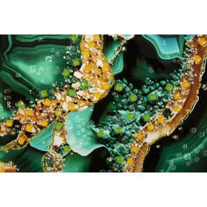 Mauro Ferretti muurschildering Smeraldy 82x4x62 cm groen...