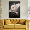 Mauro Ferretti muurschildering Weense hoed 62x4x92 cm zwart goud