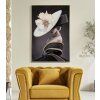 Mauro Ferretti muurschildering Weense hoed 62x4x92 cm zwart goud