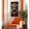 Mauro Ferretti muurschildering badkamer pester 42,5x2,8x82,5 cm zwart oranje