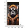 Mauro Ferretti muurschildering badkamer pester 42,5x2,8x82,5 cm zwart oranje