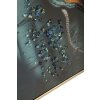 Mauro Ferretti muurschildering badkamer pester 42,5x2,8x82,5 cm turquoise zwart
