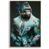 Mauro Ferretti muurschildering Kongy 62x4x92 cm turquoise zwart