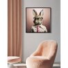 Mauro Ferretti muurschildering Bunny met lijst 62,5x2,8x62,5 cm roze