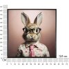 Mauro Ferretti muurschildering Bunny met lijst 62,5x2,8x62,5 cm roze
