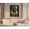 Mauro Ferretti muurschildering Bully 62x4x82 cm zwart goud