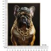 Mauro Ferretti muurschildering Bully 62x4x82 cm zwart goud