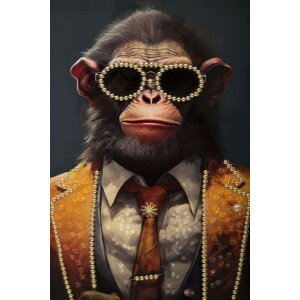 Mauro Ferretti muurschildering Monky 52,5x2,8x72,5 cm...