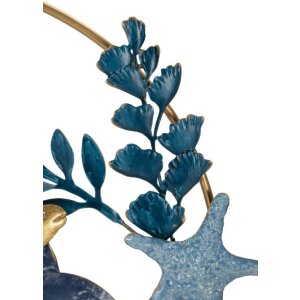 Mauro Ferretti wandpaneel Marine 77x5x63 cm blauw goud